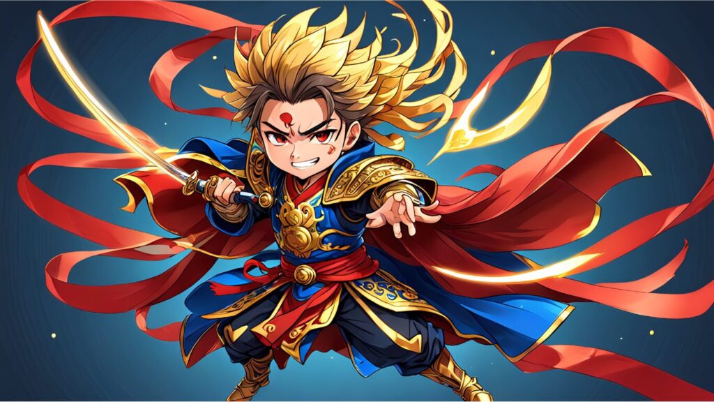 三国志のちびキャラで孫策