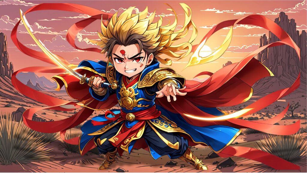 三国志のちびキャラで孫策