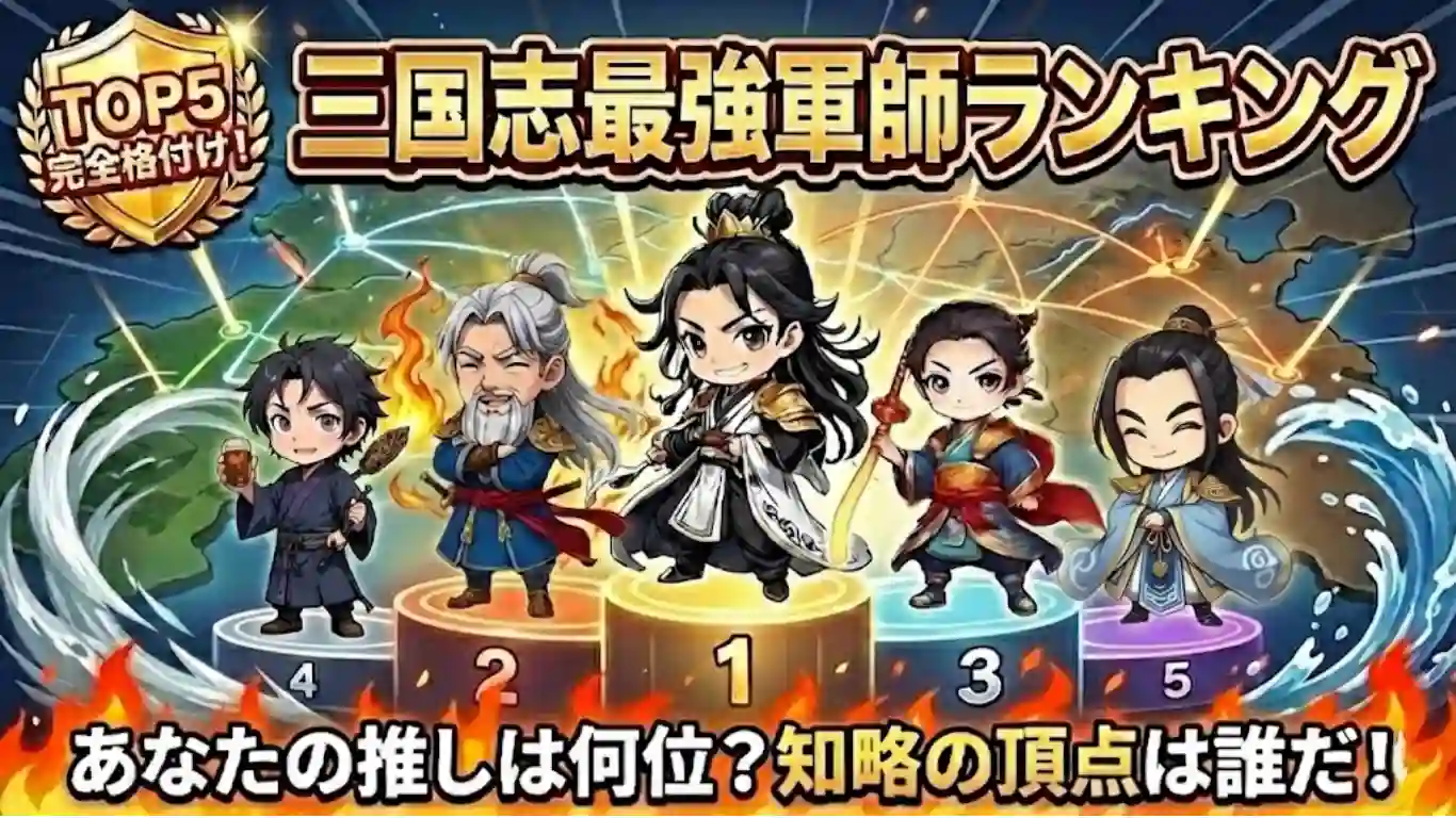 三国志最強軍師ランキングTOP5