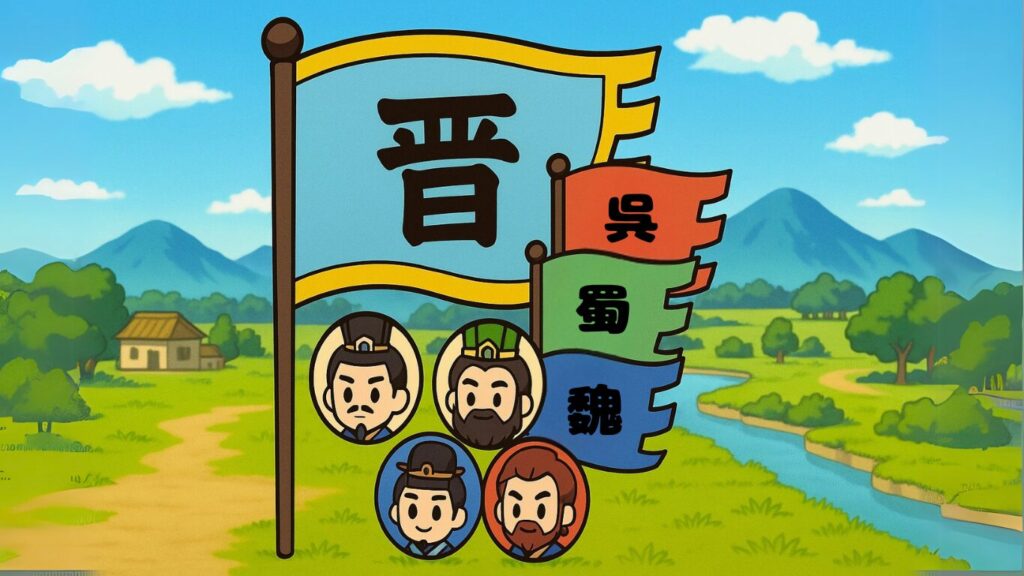 三国志の時代晋の旗