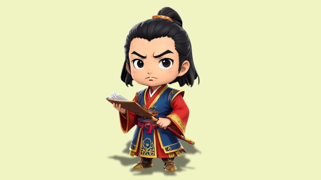 三国志のちびキャラで荀彧、魏の軍師を紹介