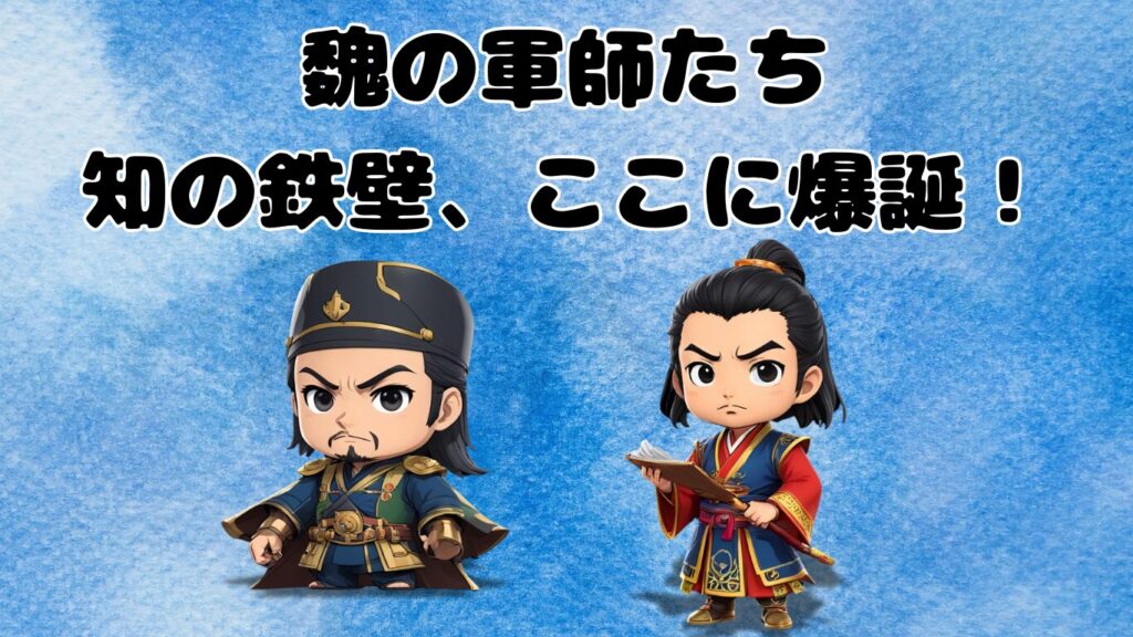 三国志のちびキャラで荀彧と荀攸、魏の軍師として紹介