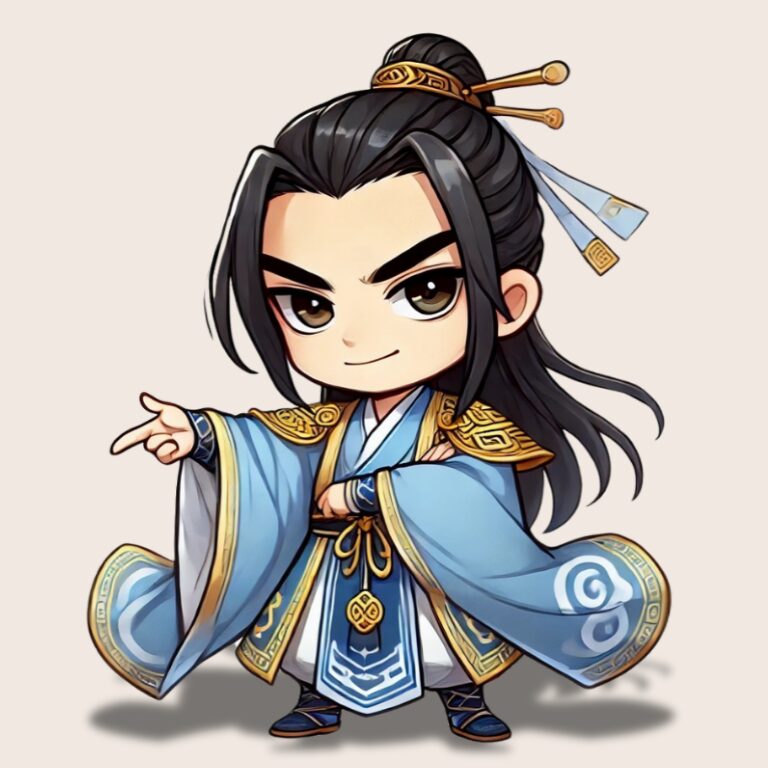 三国志のちびキャラで陸遜