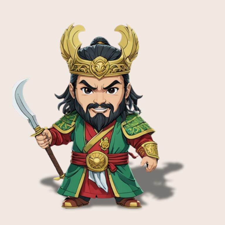 三国志のちびキャラで関羽