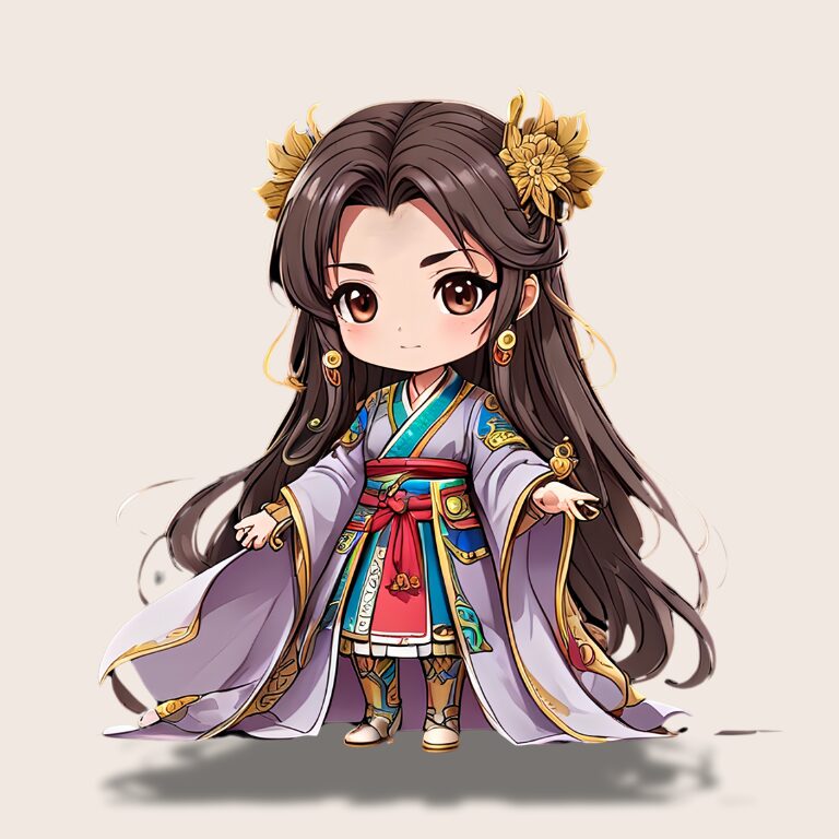 三国志のちびキャラで貂蝉
