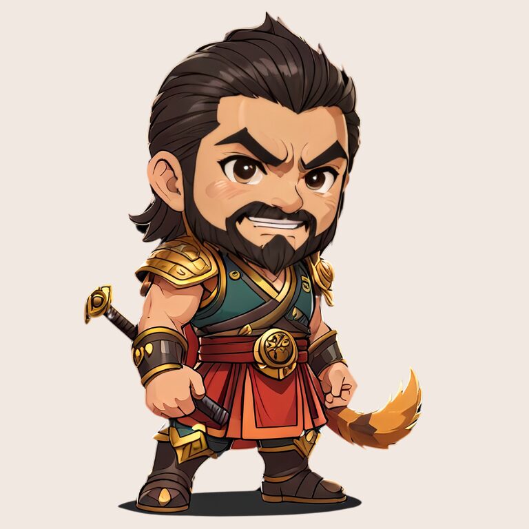 三国志のちびキャラで張飛