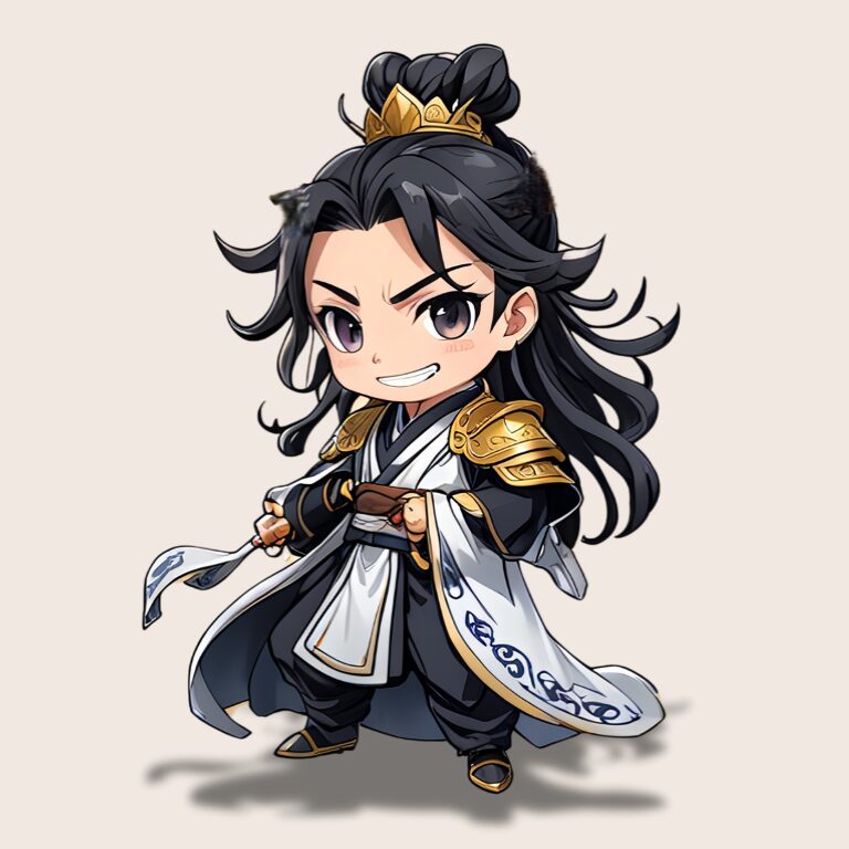 三国志のちびキャラで諸葛亮