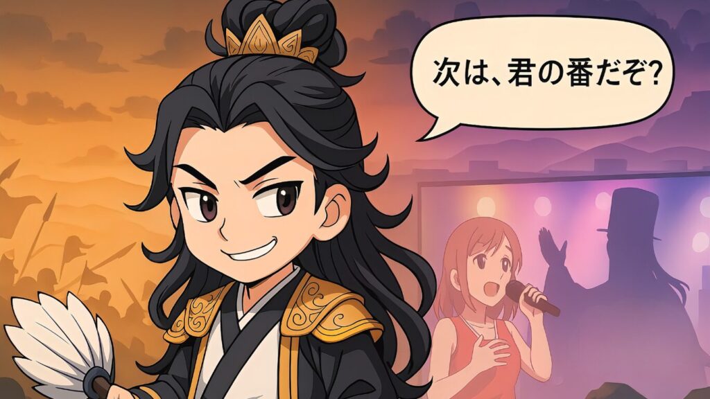 三国志のちびキャラで諸葛亮、まとめアイキャッチ画像
