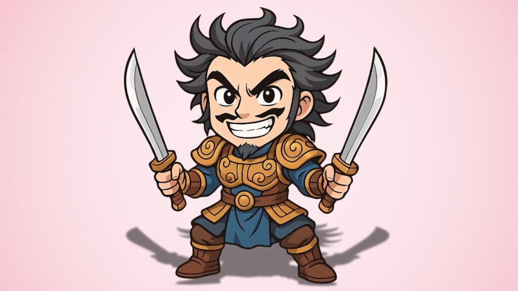 三国志最強武将ランキング10位の太史慈のちびキャライラスト