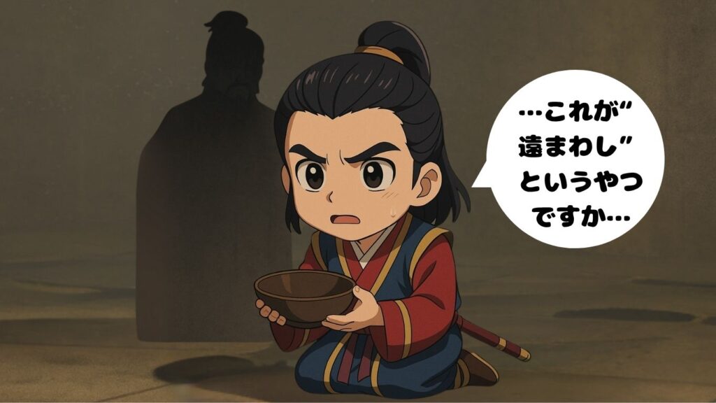 三国志のちびキャラで荀彧が空の食器を贈られる