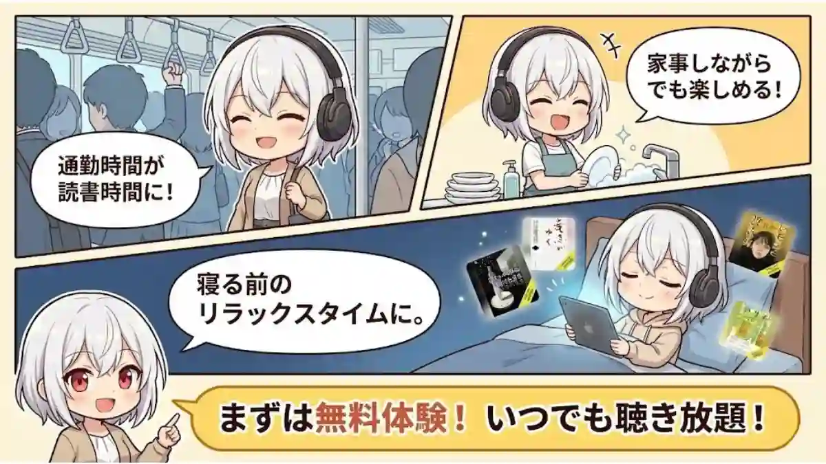 Audible無料体験バナー